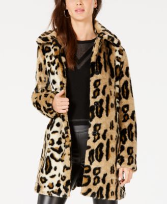 leopard print fur jacket