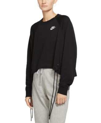 lace up nike sweatshirt