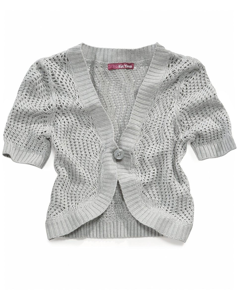 Threads Kids Sweater, Girls Crochet Shrug   Kids Girls 7 16