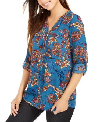 macy's blouses petite