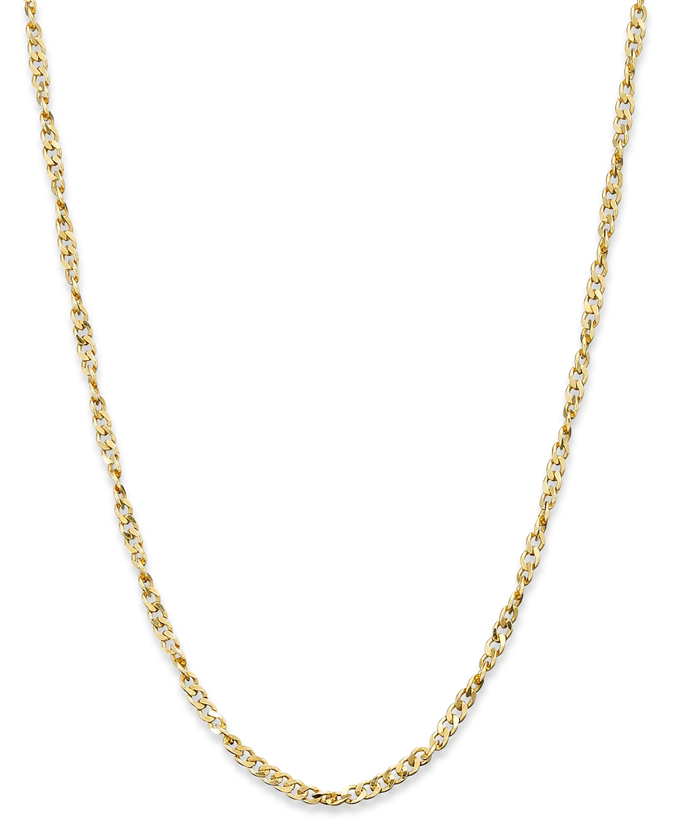 Giani Bernini 24k Gold Over Sterling Silver Necklace, 18 Diamond Cut