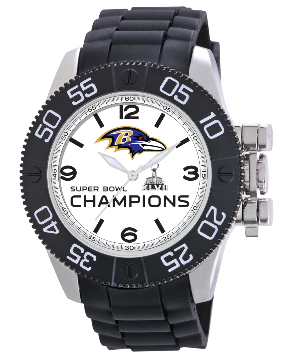 Game Time Watch, Mens Baltimore Ravens Championship Black