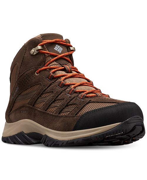 Columbia Men S Crestwood Waterproof Mid Height Hiking Boots Reviews All Men S Shoes Men Macy S