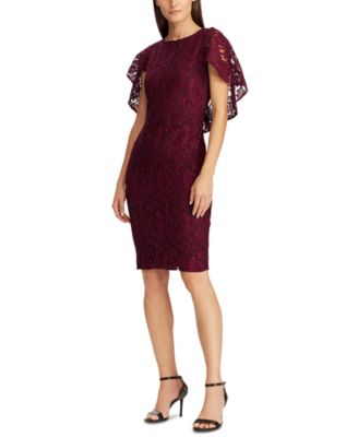 macys ralph lauren lace dress