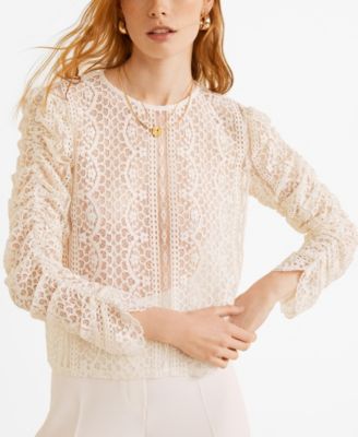 macys womens lace tops