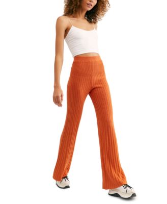 ribbed flare trouser