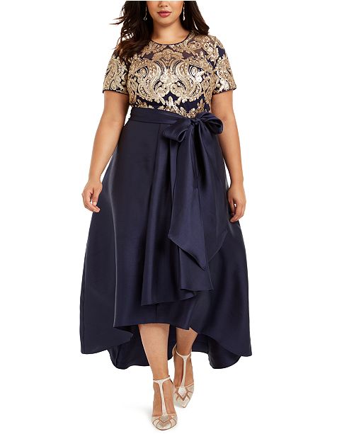 R M Richards Plus Size Embellished Gown Reviews Dresses Plus Sizes Macy S