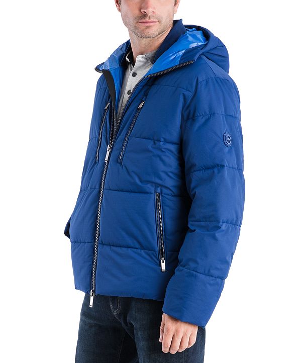 Michael Kors Men's Norwich Hooded Puffer Hipster Jacket, Created for ...