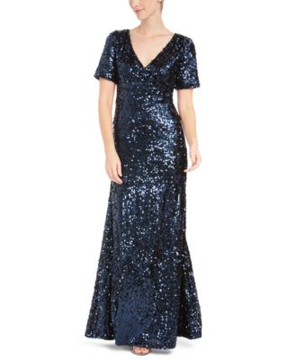 macy's calvin klein sequin dress