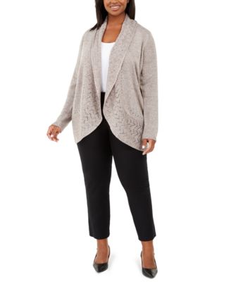 macys plus size cardigan sweaters