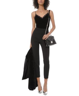 macys velvet jumpsuit