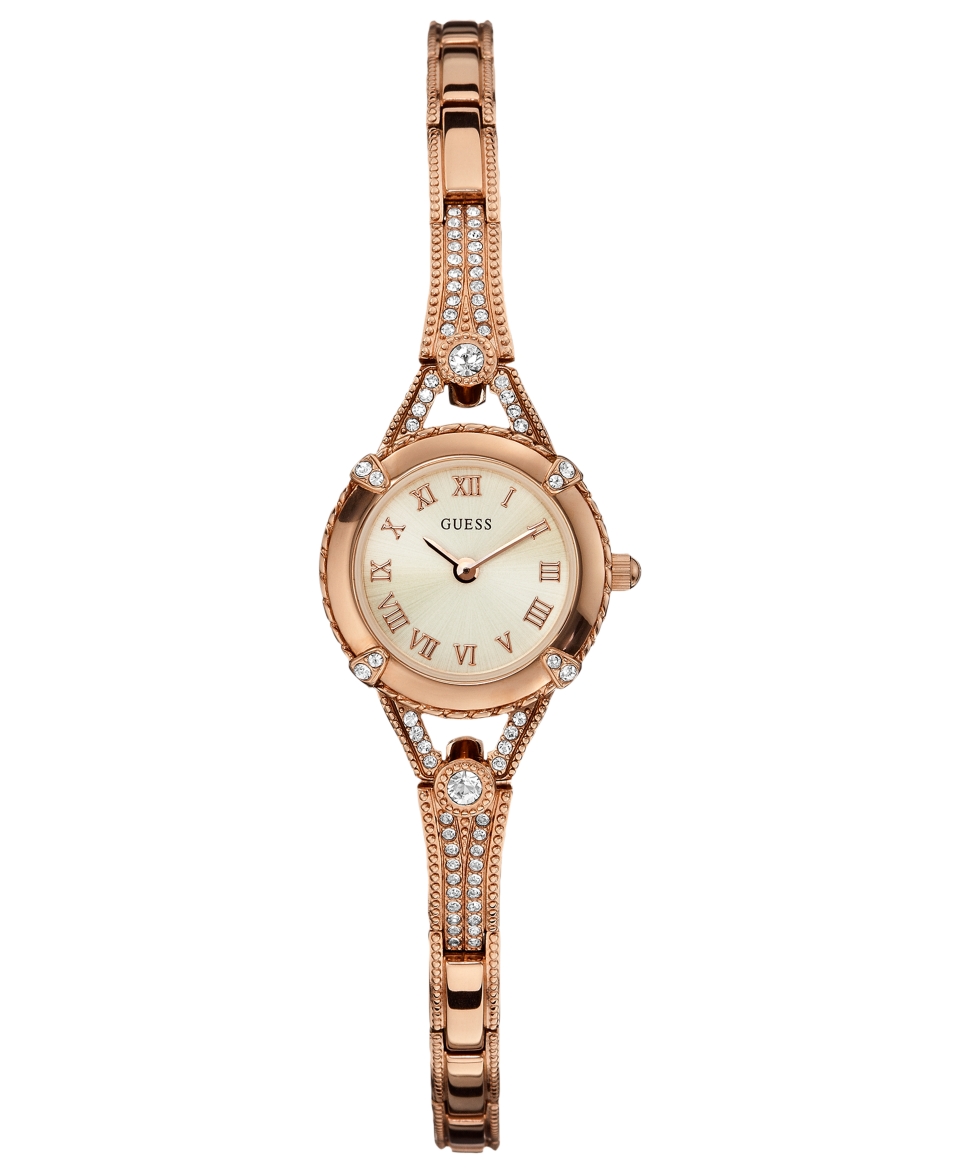 GUESS Watch, Womens Rose Gold Tone Bracelet 22mm U0135L3   Watches   Jewelry & Watches