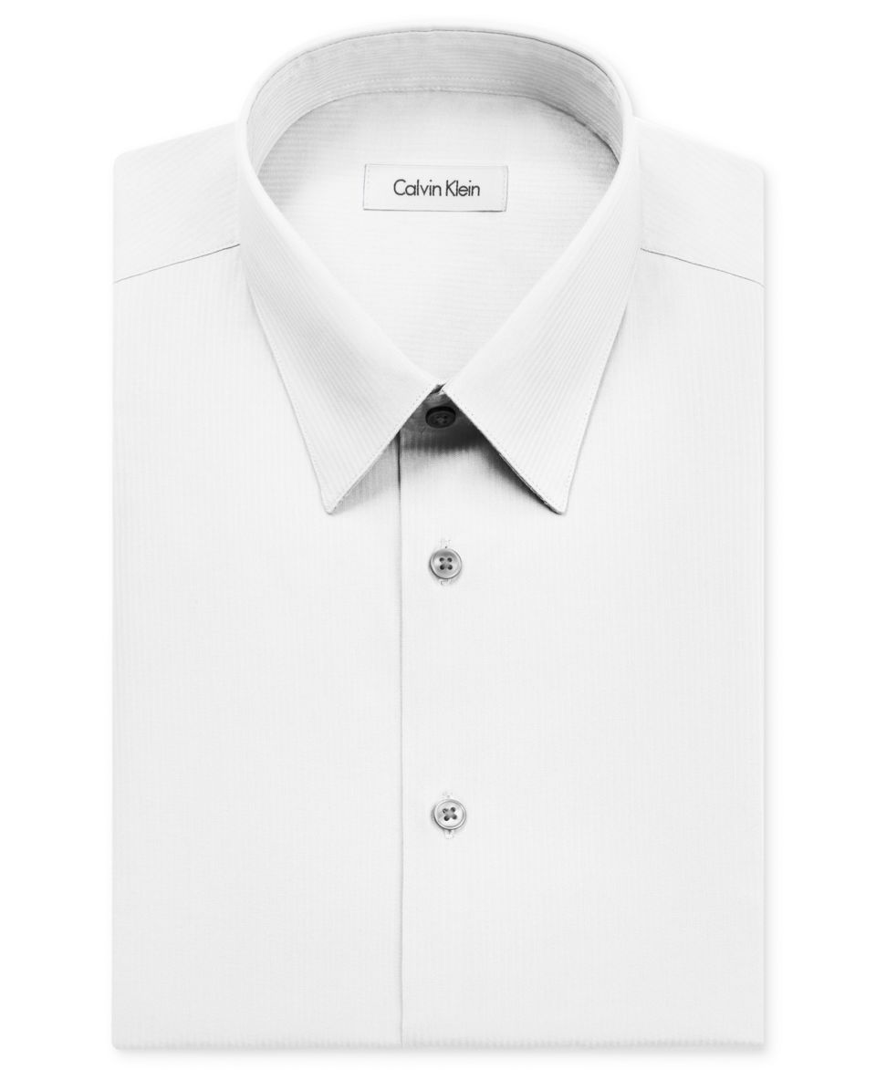 Calvin Klein Liquid Cotton Solid Dress Shirt   Dress Shirts   Men