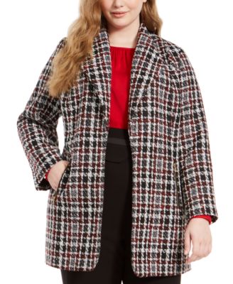 plaid jacket plus size