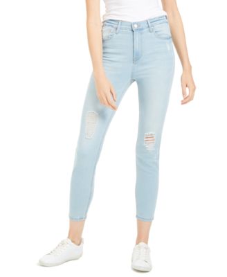 celebrity pink high rise ankle skinny jeans