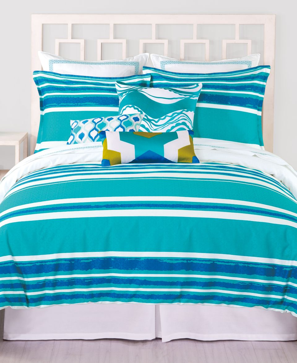 Trina Turk Trellis Turquoise Comforter and Duvet Cover Sets   Bedding Collections   Bed & Bath