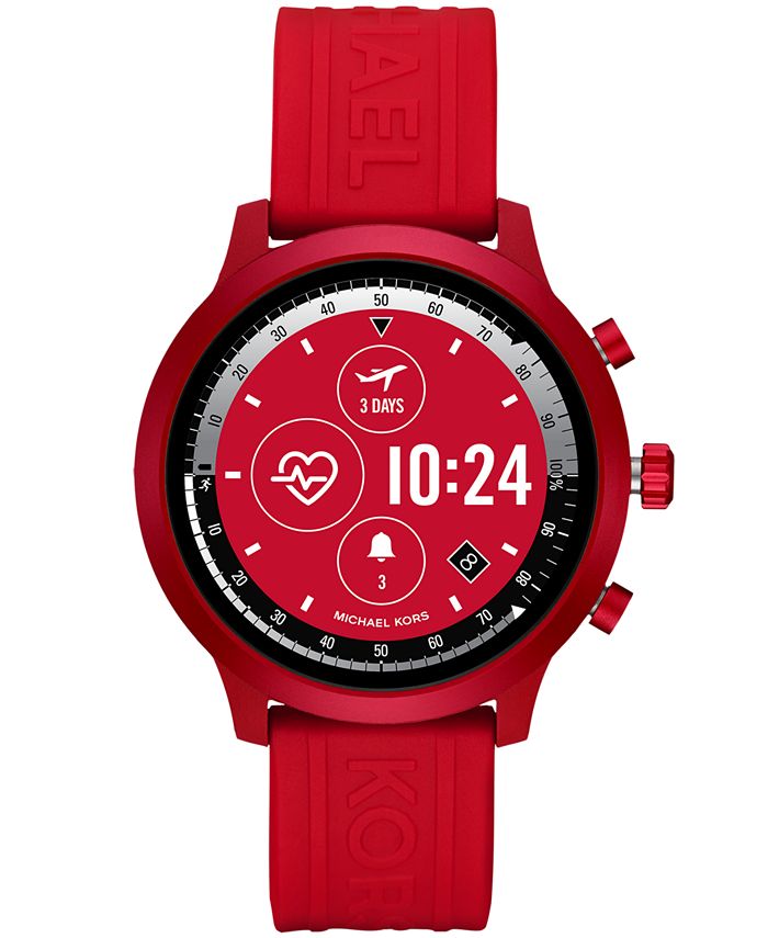 red michael kors smartwatch