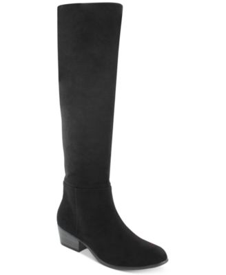 black suede dress boots