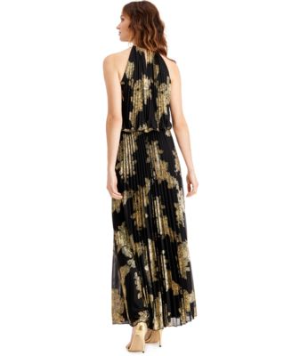 msk black and gold dress