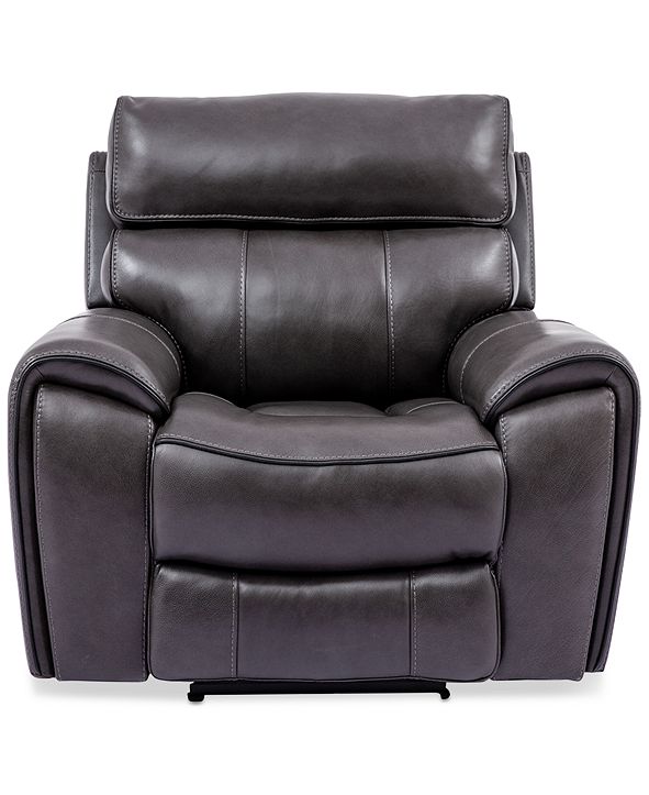 Furniture Hutchenson 43" Leather Power Recliner & Reviews Recliners