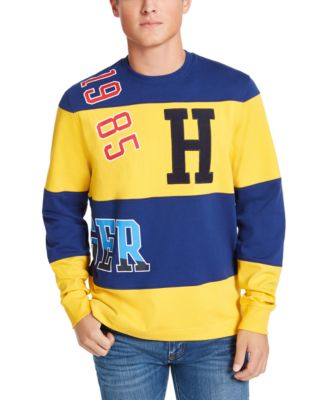 yellow tommy hilfiger hoodie mens