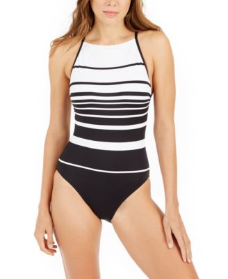 ralph lauren striped swimsuit