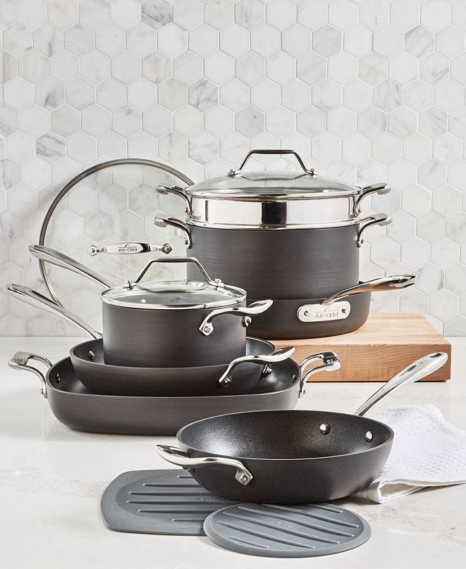 AllClad Essentials Nonstick 10Pc. Cookware Set & Reviews Cookware