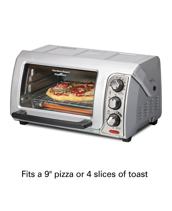 Hamilton Beach Easy Reach Toaster Oven with RollTop Door & Reviews