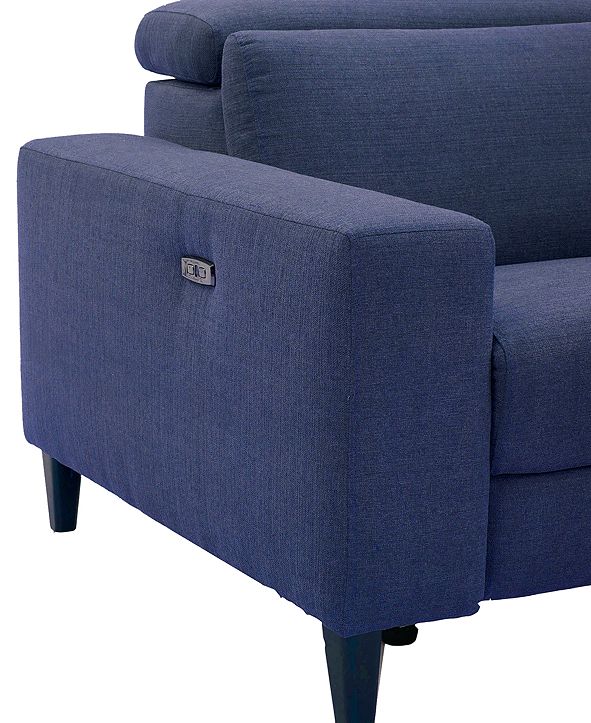 Furniture Sleannah 3Pc. Fabric Sofa with 2 Power Recliners & Reviews