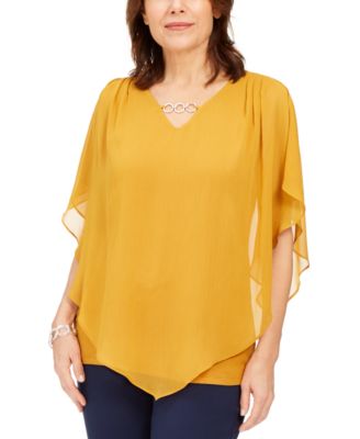 macys chiffon tops