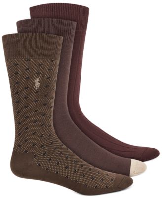Мужские носки Polo Ralph Lauren в горошек с бриллиантами, 3 упаковки
