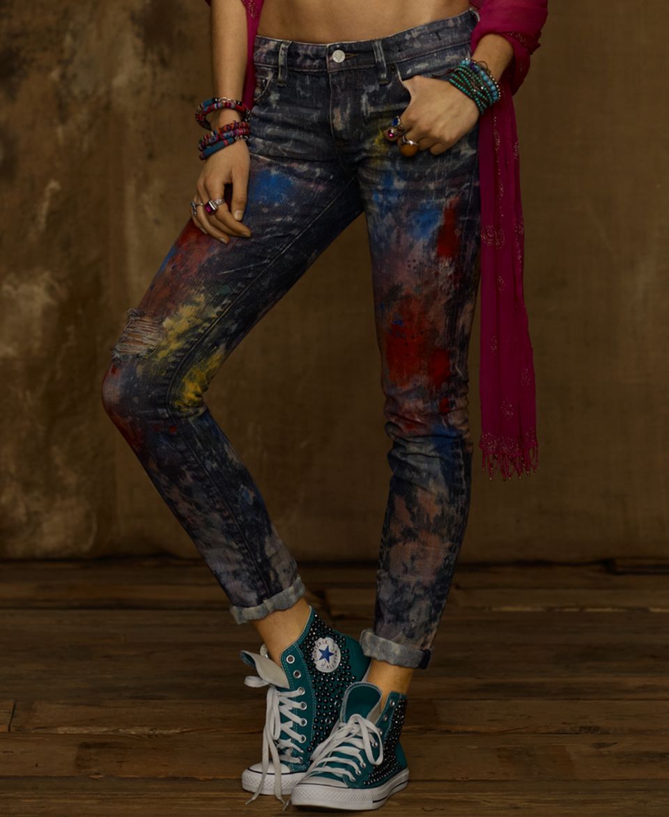 Denim & Supply Ralph Lauren Jeans, Printed Skinny   Jeans   Women