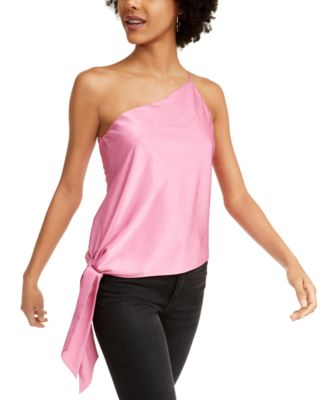 macys one shoulder tops