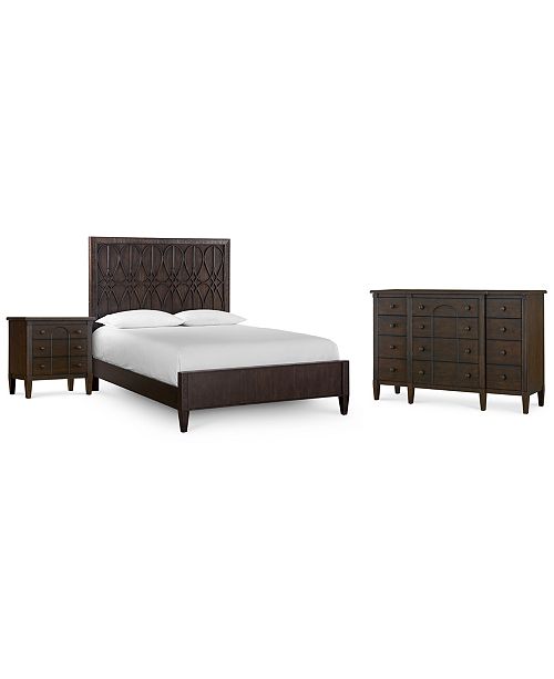Klaussner Charleston Lane Bedroom Furniture 3 Pc Set King Bed Nightstand Dresser Reviews Furniture Macy S