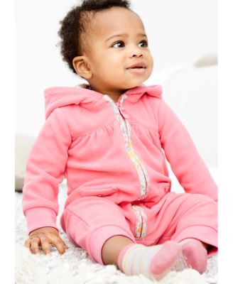 carter's bear fleece jumpsuit