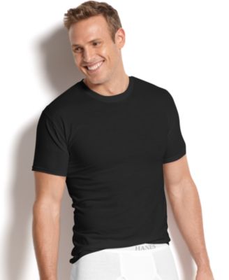 Hanes Platinum Men's Underwear, Crew Neck T-Shirt 4 Pack - Underwear ...