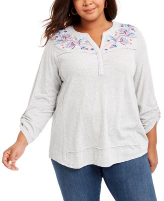 plus size macys tops