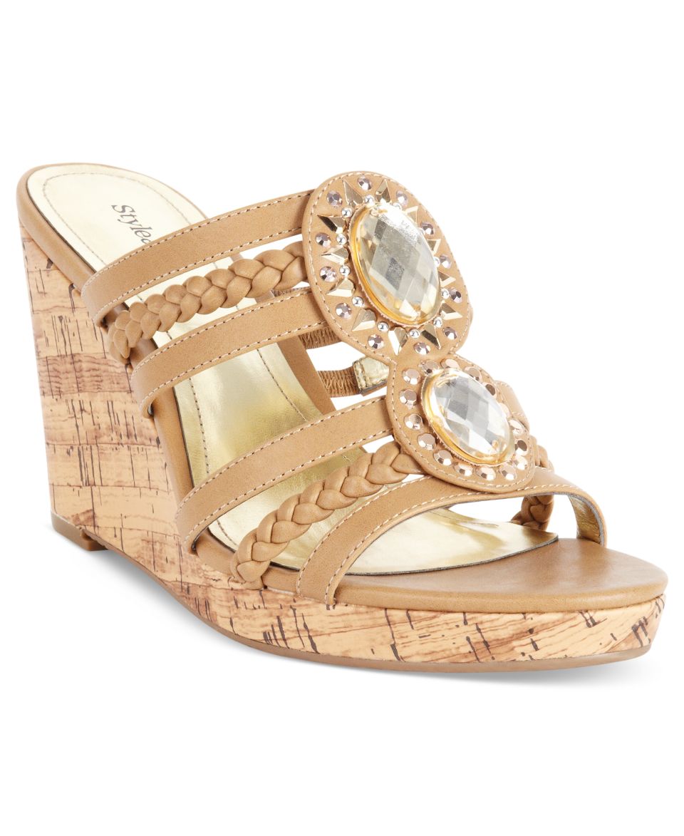 Anne Klein Pylon Wedge Sandals   Shoes