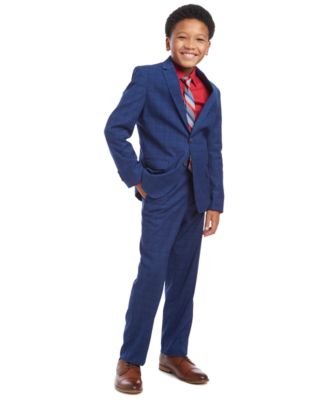 tommy hilfiger plaid suit
