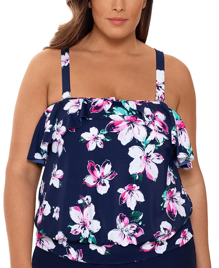 plus size swimsuits at macy's