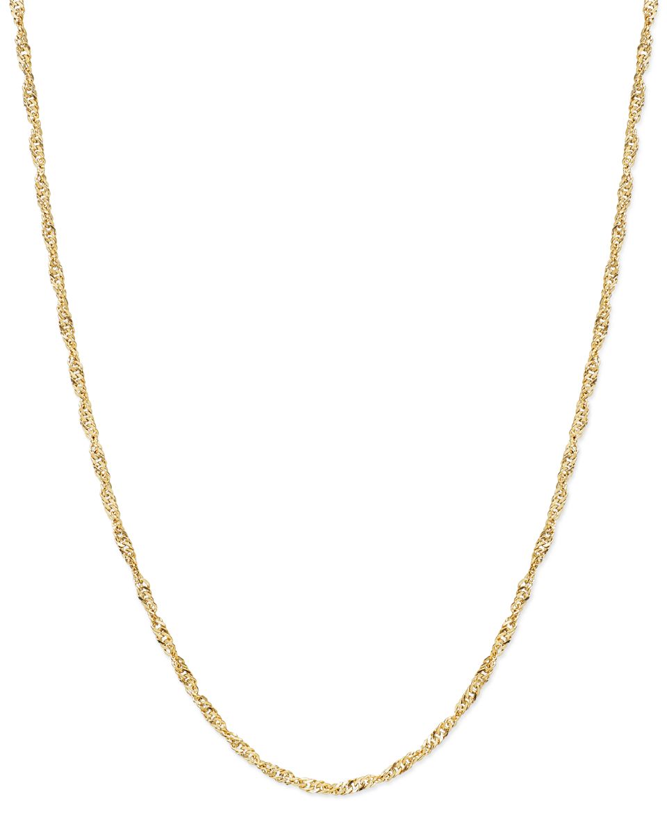 14k Gold Necklace, 20 Flat Herringbone Chain   Necklaces   Jewelry & Watches