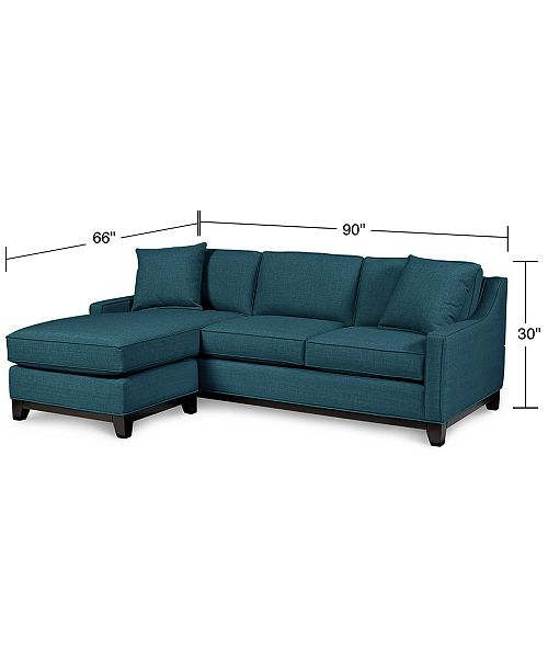 Furniture Keegan 90 2 Piece Fabric Reversible Chaise Sectional Sofa Reviews Furniture Macy S