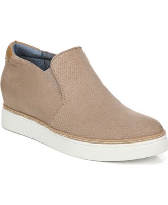 dr scholl's leather slip on sneakers