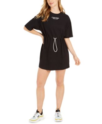 calvin klein t shirt dress black