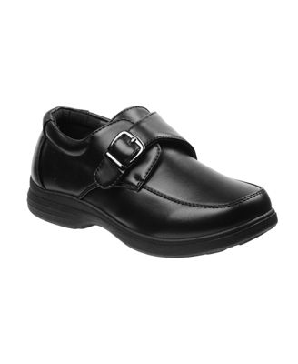 black leather boys school shoes