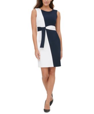 tommy hilfiger colorblock sheath dress