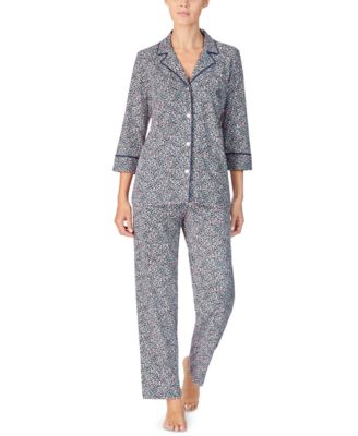 Cotton Floral-Print Pajama Set 
