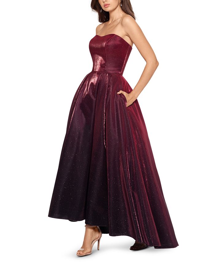 betsy and adam high low gown
