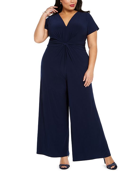 Vince Camuto Plus Size VNeck Jumpsuit & Reviews Dresses Plus Sizes