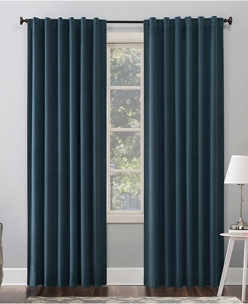 Sun Zero Amherst Velvet 50 X 63 Thermal Blackout Curtain Panel Reviews Window Treatments Blinds Macy S